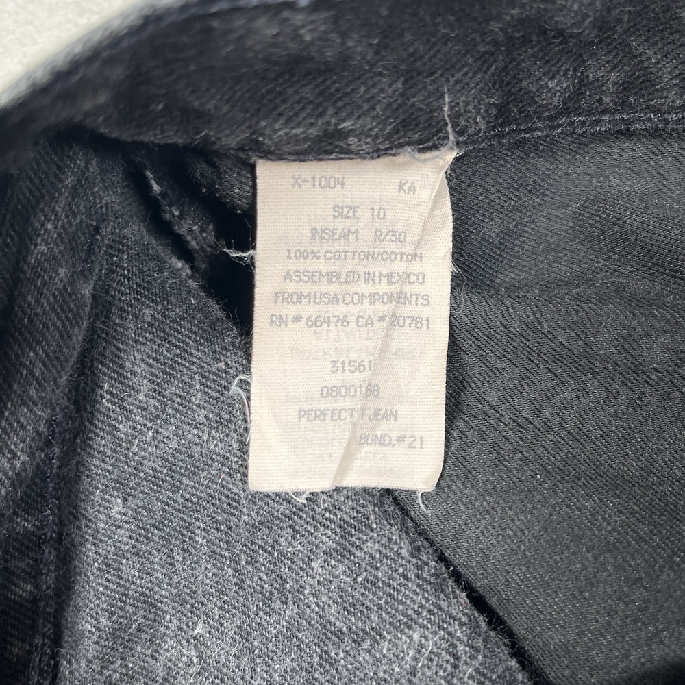 VTG Tommy Hilfiger 'Perfect' Jean Women 10 Logo Straight Leg Y2K High Rise Denim - Picture 5 of 9